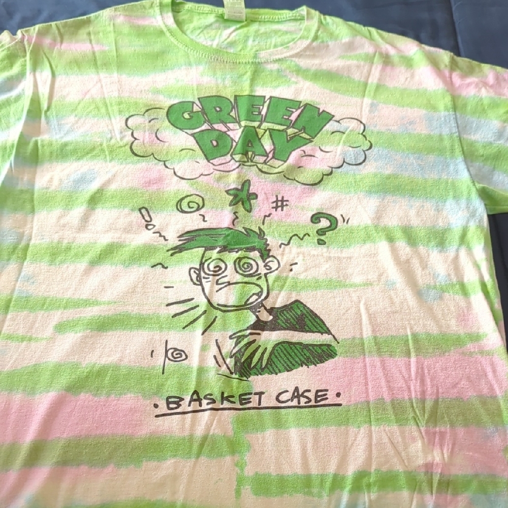 Fruit of the Loom Green Tie-Dye T-Shirt